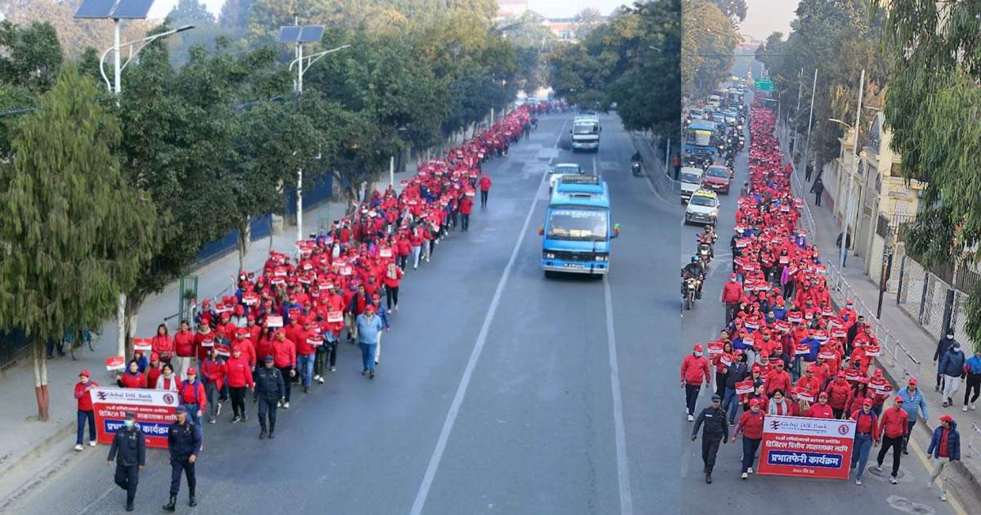 ग्लोबल आइएमई बैंकको १७औँ वार्षिकोत्सव: सातै प्रदेशमा वृहत् प्रभातफेरि